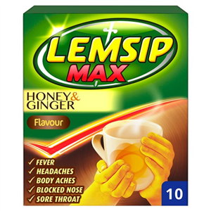 Lemsip Max Honey And Ginger Sachets X 10