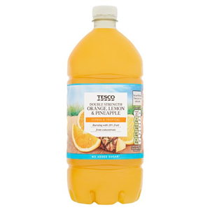 Double Concentrate Lemon, Pineapple, Orange Squash No Added Sugar 1.5L