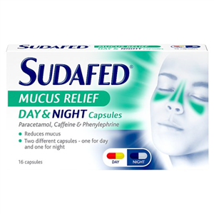 Sudafed Mucus Day & Night Tab 16S
