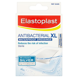 Elastoplast Antibacterial Waterproof Dressings Xl 5