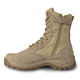 LUDEY Men's Breathable Military Boots Commando Outdoor Desert Tactical Combat Army Patrol Security Police Shoes Leather with Zipper IDS 928 Beige 9 UK