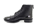 Grafters Traditonal Military Leather 6 Eye Cadet Boots - Black Grain Leather, Ladies UK 11 / EU 44