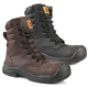 MAXSTEEL MENS LACE UP/ZIP UP GENUINE LEATHER MILITARY COMBAT TACTICAL WATERPROOF SAFETY STEEL TOE CAP BOOTS UK SIZE, Black, 9 UK (MS40B)