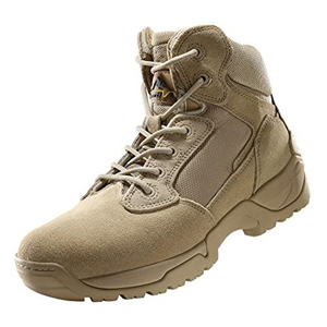 NORTIV 8 Men's Military Tactical Work Boots Hiking Motorcycle Combat Boots,Size 9,Sand,ALLOY