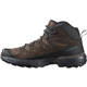 SALOMON X Ultra 360 Leather Mid Gore-Tex Waterproof Men's Hiking Shoes Boots, Stability, Grip, Waterproof and All-Weather Protection, Dark Earth, 11