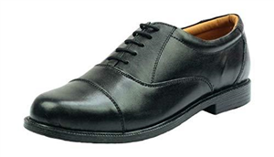 Cadets Parade Shoes. Oxford Capped Suitable for ATC, Army CCF Etc (10 UK) Black