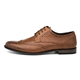 Beckett Billy Mens Lace Up Tan Brogue Shoe - Size 12 UK - Brown