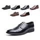 Derbies Shoes Men Oxford Shoes Classic Brogues Casual Patent Leather Lace Up Formal Dress Shoes Business Wedding Lightweight Non-Slip GJA1117 Black UK 9