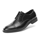 Cusolemore Mens Classic Dress Oxfords, Wingtip Prince Modern Formal Lace Up Shoes, Round Toe, TPR Outsole Black 7.5 UK
