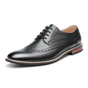 Bruno Marc Mens Dress Oxfords Shoes, Men's Lace-ups Ghillie Brogues Formal Shoes, Men in Smart Casual, Wedding, Boss, Work, Business,Size 11,Black,Prince-3