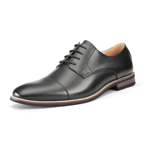 Bruno Marc Mens Oxfords Shoes, Men's Lace-ups Formal Dress Derby, Leather Shoes for Men in Smart Cacual Shoes for Walking, Parade, Brogues, Suit, Wedding,Size 10,Black,Prince-6