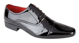 Charles Southwell Mens Stylish Lace-up Brogue Formal, Wedding, Work, Casual, Dress Shoes Sizes 6-12 (Black Patent, UK Footwear Size System, Adult, Men, Numeric, Medium, 10)