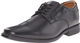 Clarks Men's Tilden Plain Oxford Flat, Black Leather, 10 UK Wide