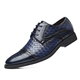 Rodawu Men's Dress Shoes Lace-up Formal Shoes Brogues Derbys Oxford Shoes Navy Size 10