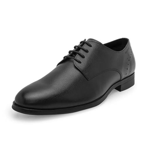 Red Tape Formal Dress Shoes for Men | Soft Cushioned Insole, Slip-Resistance, Dynamic Feet Support, Arch Support & Shock Absorption - RTE5511-8 Black
