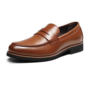 Bruno Marc Men's Slip-on Loafers Shoes and Leather Shoes Dress UK Man's Dress Shoes Casual and Comfortable Penny Loafer for Driving and Walking in Business, Party and Wedding,Size 7,Brown,SBLS2339M