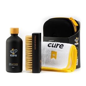 Crep Protect Cure Shoe Cleaner - Sneaker Cleaner Solution with Shoe Cleaning Brush & Microfiber Cleaning Cloth for Shoes, Sneaker, Leather, Nubuck, Suede & Canvas (100 ml).