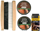 4pc Shoe Brush & Wax Polish Set (Black & Brown) | Traditional Leather Shine Shoe Polish Kit Boot Polish Brush Kit - Includes Applicator Shoe Brush, Buffing Brush, Black & Brown Polish