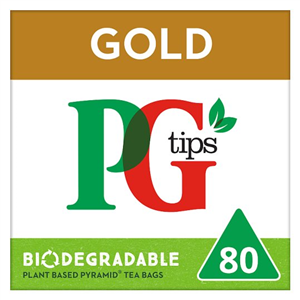 Pg Tips Pyramid Gold 80 Tea Bags 232G
