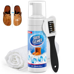 Jevvu Suede Cleaner, Suede and Nubuck Shoe Cleaning Kit with Brush, Removes Dirt and Stain, Gentle Cleaning for Canvas, Nubuk, Suede, Leather, Sneaker