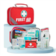 General Medi First Aid Kit (215 Piece) + 43 Piece Mini First Aid Kit - Includes Emergency Blanket, Bandage, Scissors for Home, Car, Camping, Office, Boat, and Traveling