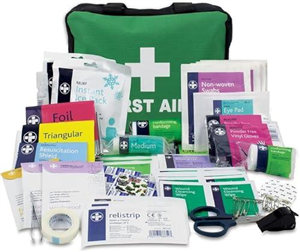Lewis-Plast First Aid Kit Bag - 160 Piece Survival Kits - Safety Essentials for Travel Car Home Camping Work Hiking Holiday - Pack Supplies - Medium