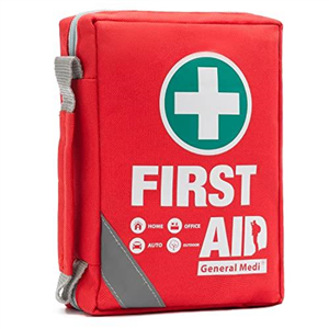General Medi First Aid Kit - Small Compact First Aid Kit Bag(175 Piece) - Reflective Bag Design- Includes Instant Cold Pack, Emergency Blanket for Travel, Home, Office, Vehicle,Camping