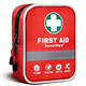 130 Pieces First Aid Kit with Hospital Grade Medical Supplies - Includes Emergency Blanket, Bandage - Great for Home, Outdoors, Office, Car, Travel, Camping, Hiking, Boating