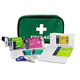 Reliance Medical - (REL416) Handy Travel First Aid Kit, Travel Pouch With, Bandages, Cotton Wool Balls, Gloves, Plasters, Safety Pins, Scissors, Slick Bag And Cleansing Wipes (Green)