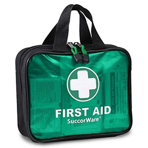 200 Pieces First Aid Kit with Hospital Grade Medical Supplies - Includes Emergency Blanket, Bandage, Scissors - Great for Home, Outdoors, Office, Car, Travel, Camping, Hiking, Boating (Green)
