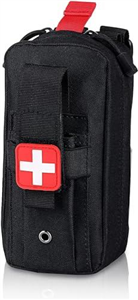 GINZER Molle Medical IFAK Pouch, EMT First Aid Bag, Tactical Emergency Survival Kit, Empty Trauma Kit, Medical EDC for Outdoor Travel Camping Hiking Trekking, Climbing Hunting