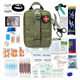 DAJILI First Aid Kit, 192Pcs Emergency Survival Trauma Kit First Aid Bag First Aid Molle Pouch for Home Car Holiday & Workplace, Includes Bandages, Tourniquet, Shear and Essentials