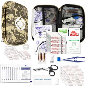Car-Home Survival First-Aid Kit Emergency-Kit - Camouflage 273Piece Equipment Travel Supplies First Aid Set Home Essentials Camping Hiking YIDERBO
