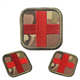 zalati Medic Patch Red Cross Embroidery with Velcro for First Aid Trauma, First Response Rescue Kit, Medical, Paramedic, Tactical, Emergency, EDC Bag - MC Camo Color