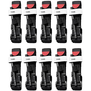 Outdoor Emergency Tourniquet, Medical Military Tactical Emergency Tourniquet, First Aid Tactical Medic Life Saving Hemorrhage Control,Black,10pcs