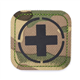Multicam Camouflage IRR Medic Med Patch Hook and Loop 5x5cm First Aid Army Airsoft Cross Badge MTP EMS EMT Camo