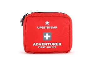 Lifesystems Adventurer First Aid Kit, CE Certified Contents, Specifically Designed for Outdoor and Travel,Red