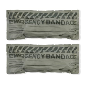 RHINO RESCUE 6" Emergency Bandage, Compression Trauma Wound Dressing, Medical Sterile Vacuum Sealed, Combat Tactical First Aid Kit IFAK Supplies, 2 Count