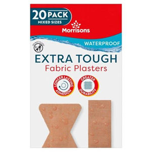 Morrisons 20 Extra Tough Fabric Plasters
