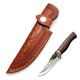 LONGHAO Leather Knife Sheath, Pocket Knife Holster for Hunting Jungle Exploration, Brown