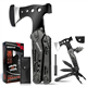 Camping Accessories Multi Tool Gifts for Men Dad 16in1 Multitool Survival Gear with Hammer Pliers Saw Screwdrivers Bottle Opener Whistle Mens Gifts Father's Day Gifts from Daughter Son