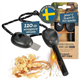 Light My Fire Swedish Flint Fire Starter Ferro Rod Survival Tools ARMY Fire Steel Bushcraft Camping Gear Flint and Steel Fire Starter Kit 2-in-1 Fire Flint and Striker 12,000 Strikes