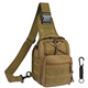 flintronic Tactical Shoulder Bag, Tactical Molle Sling Chest Pack, Laptop Daypack Daysack Military Mini Backpack for Hiking,Cycling, Traveling (Include 1*Keychain)