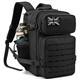 QT&QY 25L Military Tactical Backpacks For men Survival Army Laser cut Molle Daypack small EDC Bug Out Bag Gym Rucksack With Dual Cup Holders medical Rucksack Black