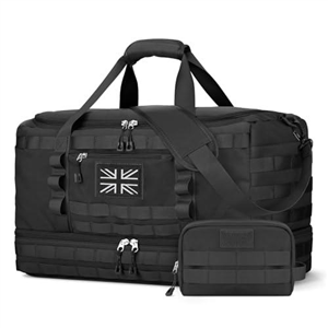 ETRONIK Travel Duffle Bag for Men, Tactical Gym Bag with Multiple Compartments and Shoe Pocket & Weekender Overnight Duffle Bag with Wet Pocket, Carry On Holdall Luggage for Workout Football Sport