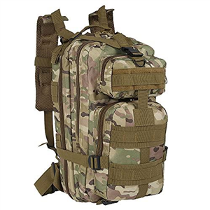 Tactical Backpack 30L Military Camping Backpack Oxford Clothe Rucksack Molle Shoulder Bag Sport Travel Backpack for Camping Climbing Cycling Hiking Mountaineering Hunting (Light Camouflage)