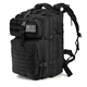Elsjoy Black Military Tactical Backpack, 45L Large Army Assault Pack 3 Day Survival Rucksack, MOLLE Bug Out Bag for Men, Outdoor Hiking, Hunting