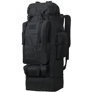 Lizbin 100L Camping Hiking Backpack, Military Tactical Backpack Molle Rucksack, Extra Large Hiking Backpack, Water Resistant Hiking Daypack, Outdoor Sports Backpack, Adjustable Sport Bags (Black)