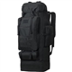 Lizbin 100L Camping Hiking Backpack, Military Tactical Backpack Molle Rucksack, Extra Large Hiking Backpack, Water Resistant Hiking Daypack, Outdoor Sports Backpack, Adjustable Sport Bags (Black)
