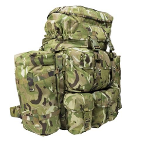 Kitpimp 150 Litre Pathfinder Bergen Mk2 MTP Bergen Rucksack Backpack (Shortback) - MTP - IRR 1000D British Army PLCE - The true rucksack of a Spartan Multicam